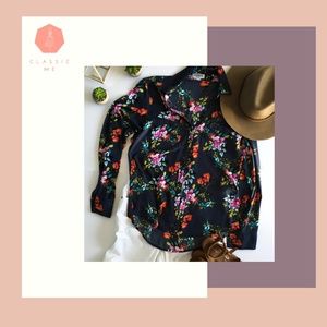 Express Portofino Flowers Blouse